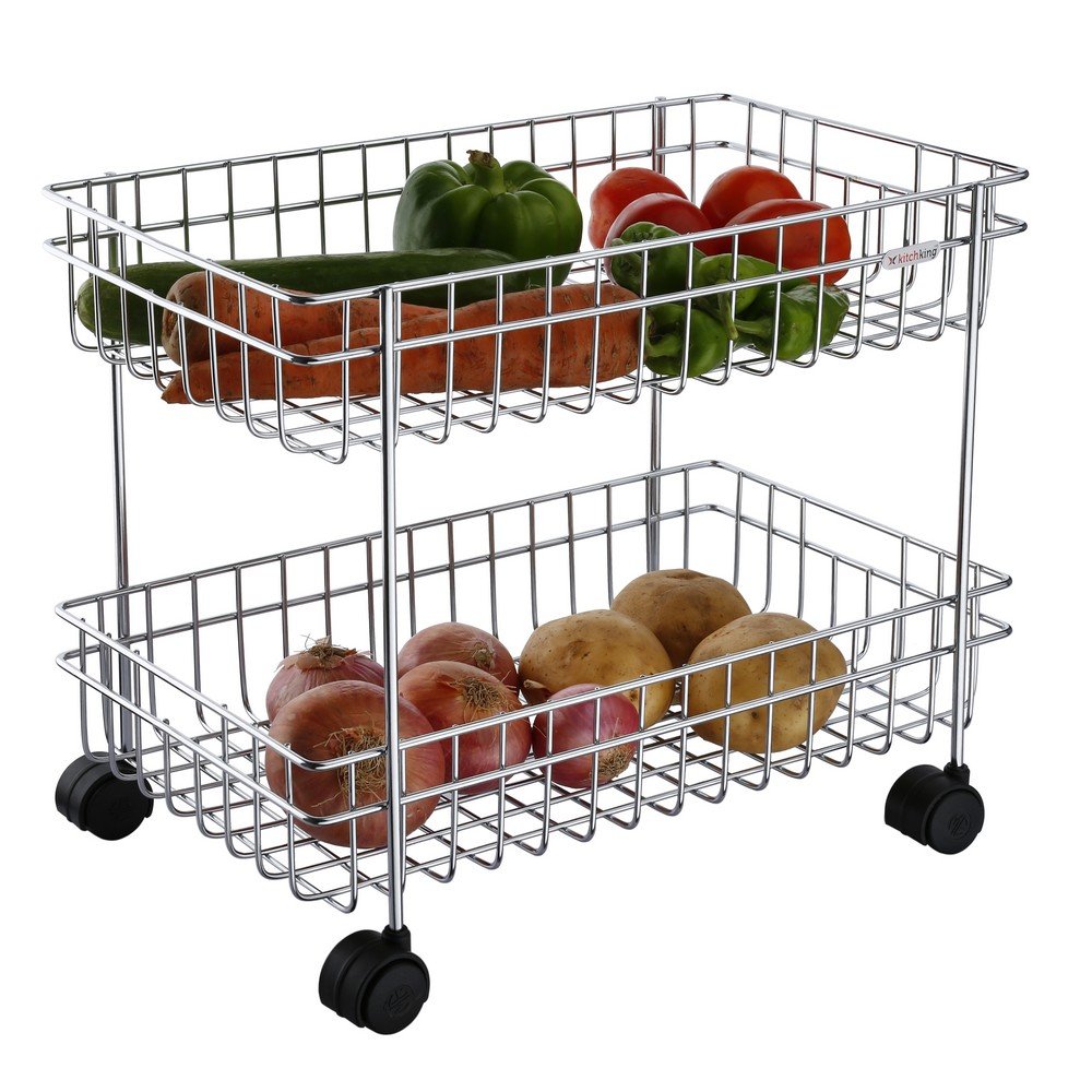 Vegetable Stand Trolly - Double